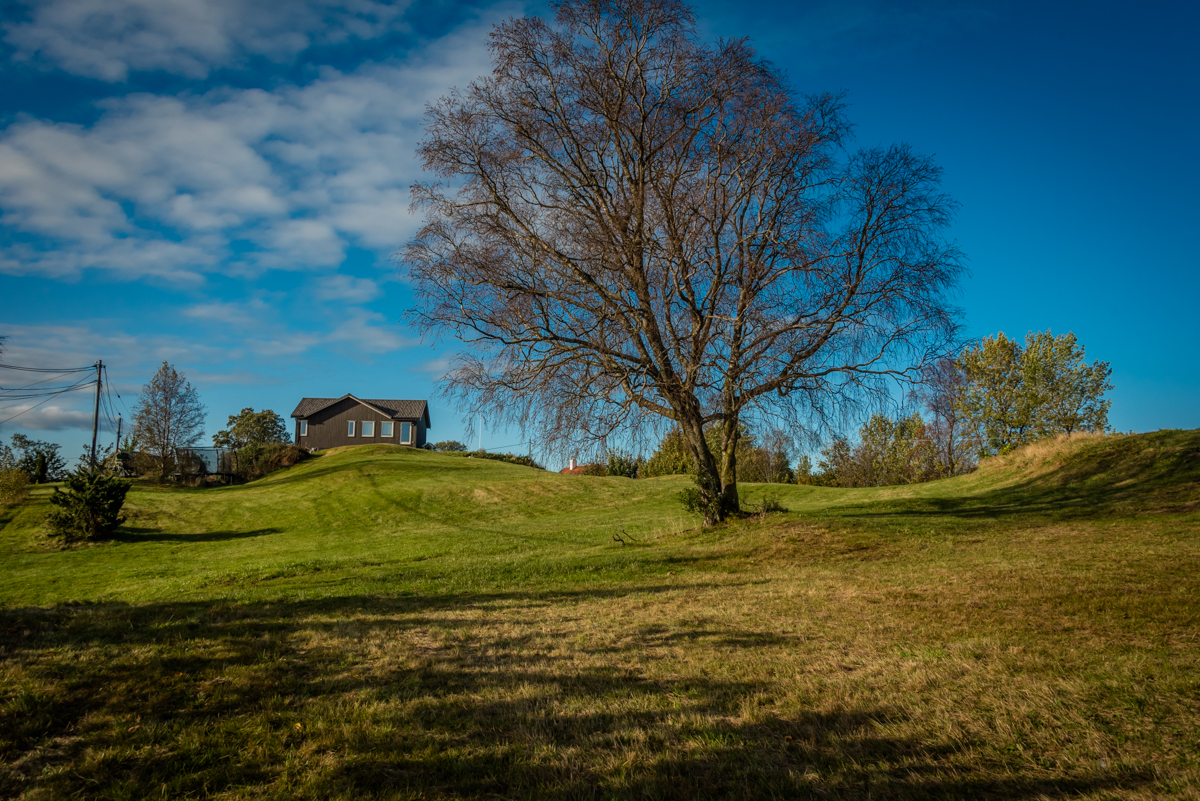  Looking up to the crash site 