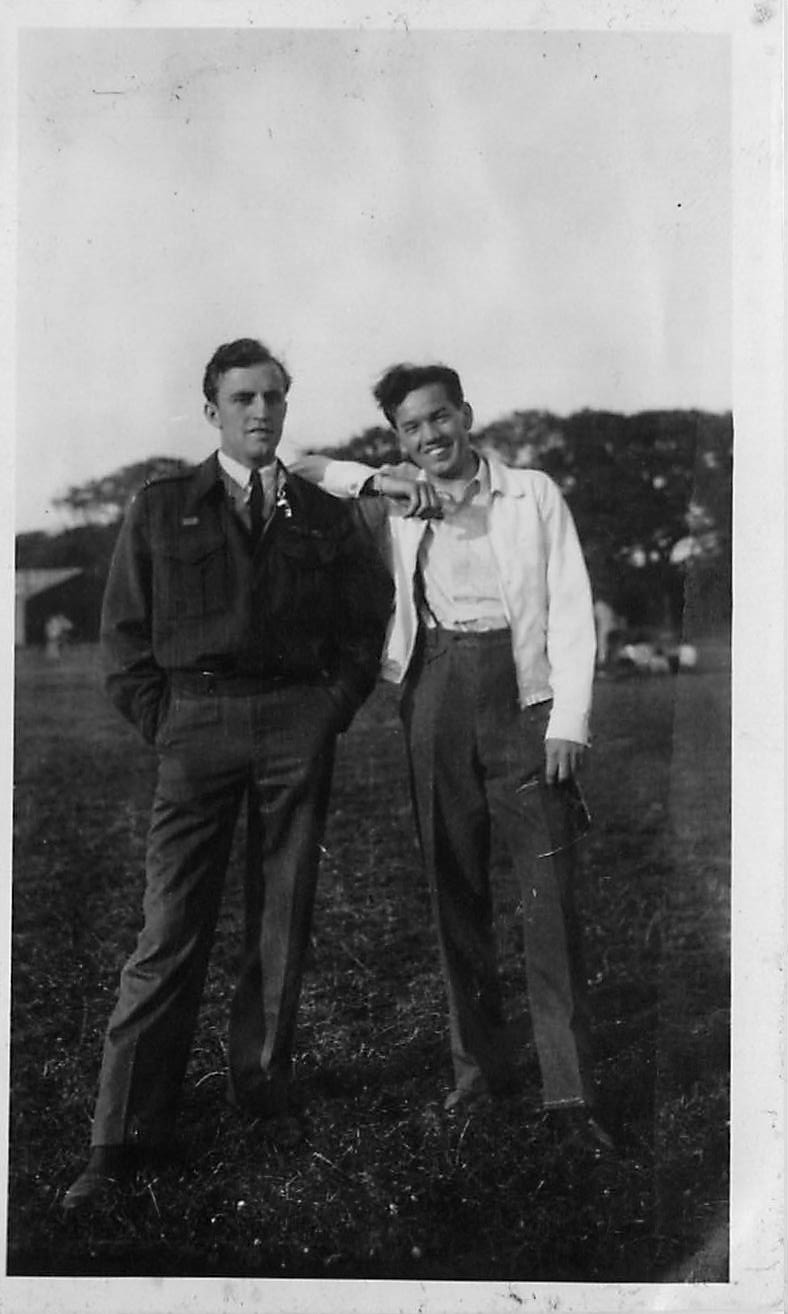 Bill Monk,a high school friend, and George Deeth
